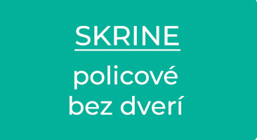 Skrine policové bez dverí - Dizajnový NÁBYTOK  www.nabytok-dizajnovy.sk